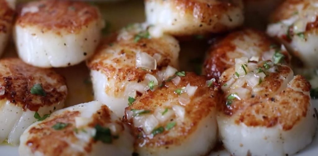 Seared Scallops with Orange and Vermouth Recipe