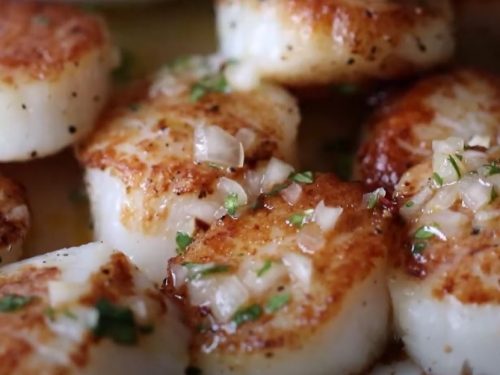 Seared Scallops with Orange and Vermouth Recipe