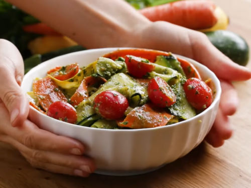 spring-vegetable-salad-with-mint-pesto-recipe