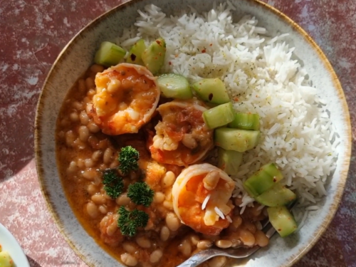 white-bean-tomato-and-shrimp-skillet-recipe