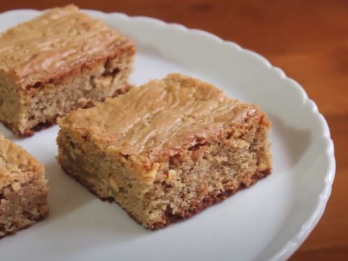 Whole Wheat Peanut Butter Blondies Recipe