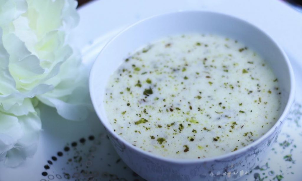 Yogurt Mint Soup Recipe