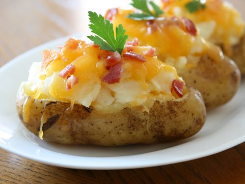 Blue Cheese Twice Baked Potatoes