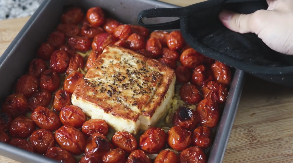 broiled-feta-with-cherry-tomatoes-and-capers-recipe