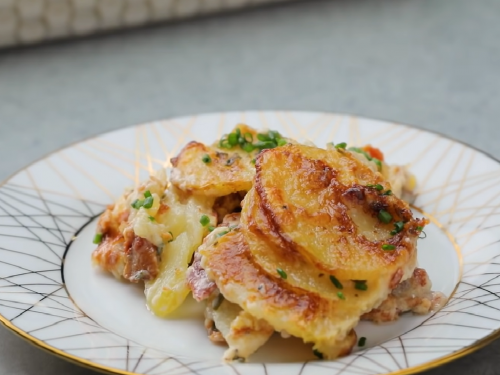 canadian-bacon-potato-and-swiss-chard-gratin-recipe