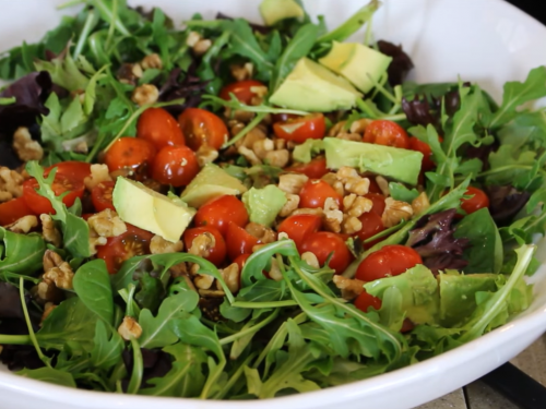 chicory-and-arugula-salad-with-honey-vinaigrette-recipe