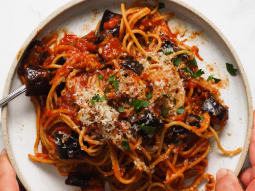 eggplant-and-fried-capers-spaghettini-recipe