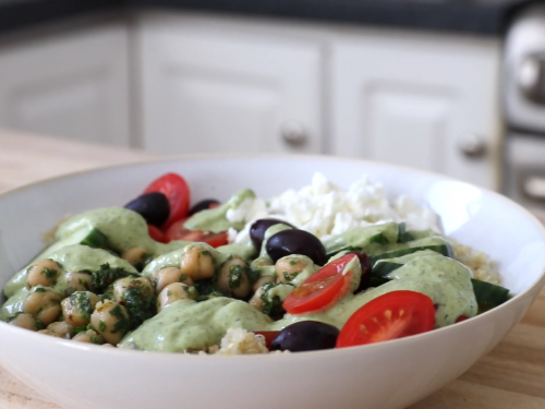 mediterranean-chickpea-bowls-with-tahini-sauce-recipe