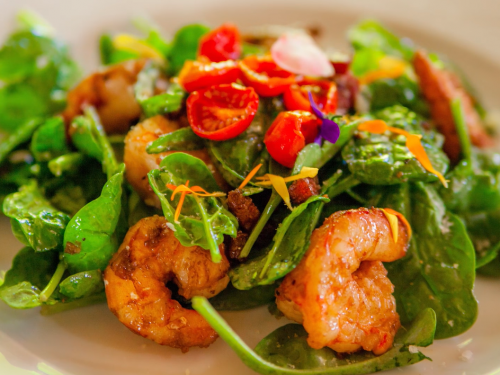 spinach-and-shrimp-salad-with-chili-dressing-recipe