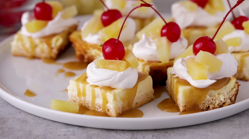 pineapple cheesecake dessert bars recipe