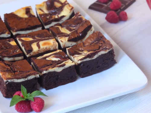 white chocolate reese's peanut-butter-cheesecake brownies recipe