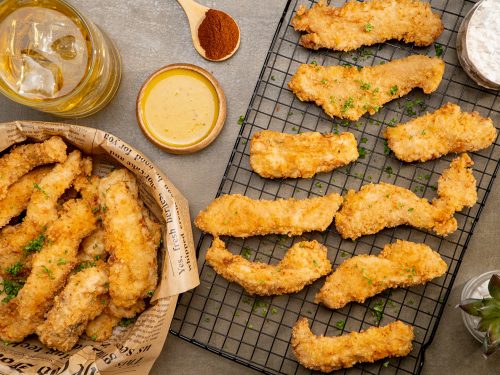 Copycat Applebee's Chicken Tenders with Paprika Honey Mustard