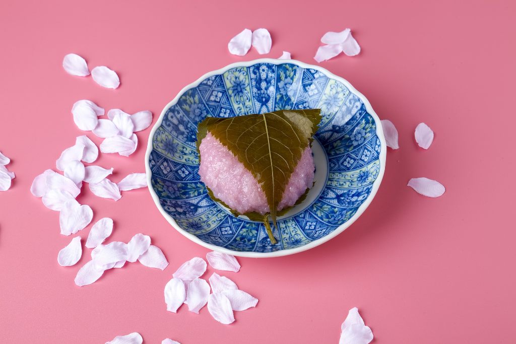 Sakura mochi, one of the most popular Japanese desserts