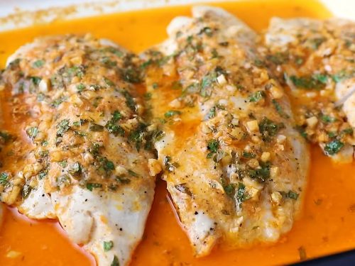 Baked Garlic Lemon Tilapia Recipe