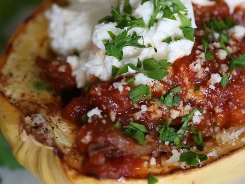 Beef and Mushroom Ragu with Spaghetti Squash Recipe