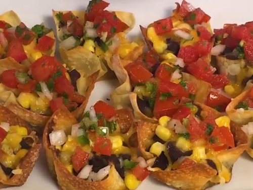 Black Bean & Mango Salsa Cups Recipe