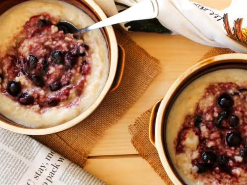 Blueberries and Cream Oatmeal Recipe