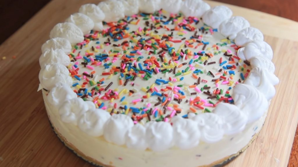 Cake Batter No-Bake Cheesecakes Recipe