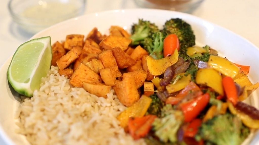 Chicken Broccoli and Sweet Potato Sheet Pan Recipe