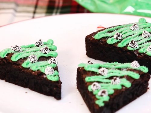 Christmas Tree Brownies Recipe