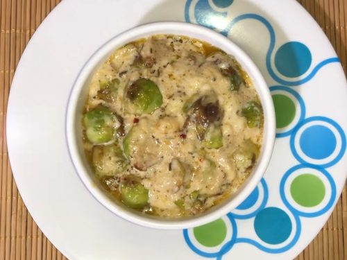 Creamy Chorizo and Brussels Sprouts Soup Recipe