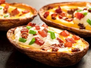 Crispy Oven Baked Potato Skins Recipe