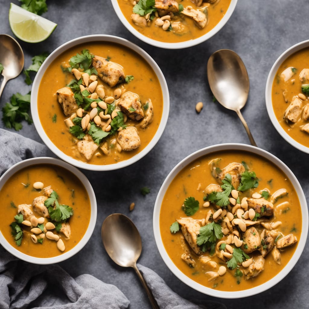 African Chicken Peanut Soup Recipe