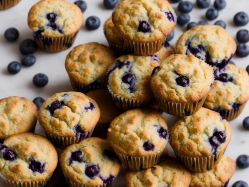 Almond Flour Blueberry Muffins