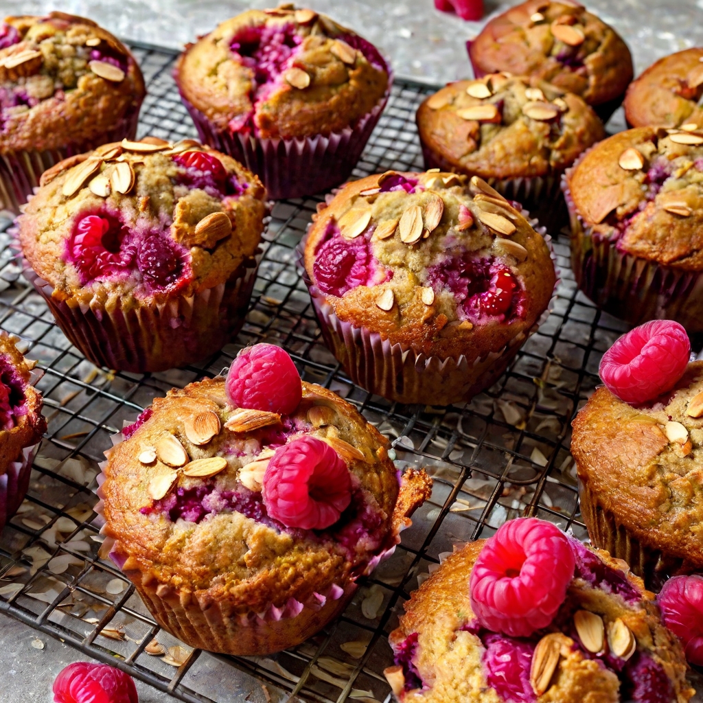 Almond Flour Raspberry Muffins