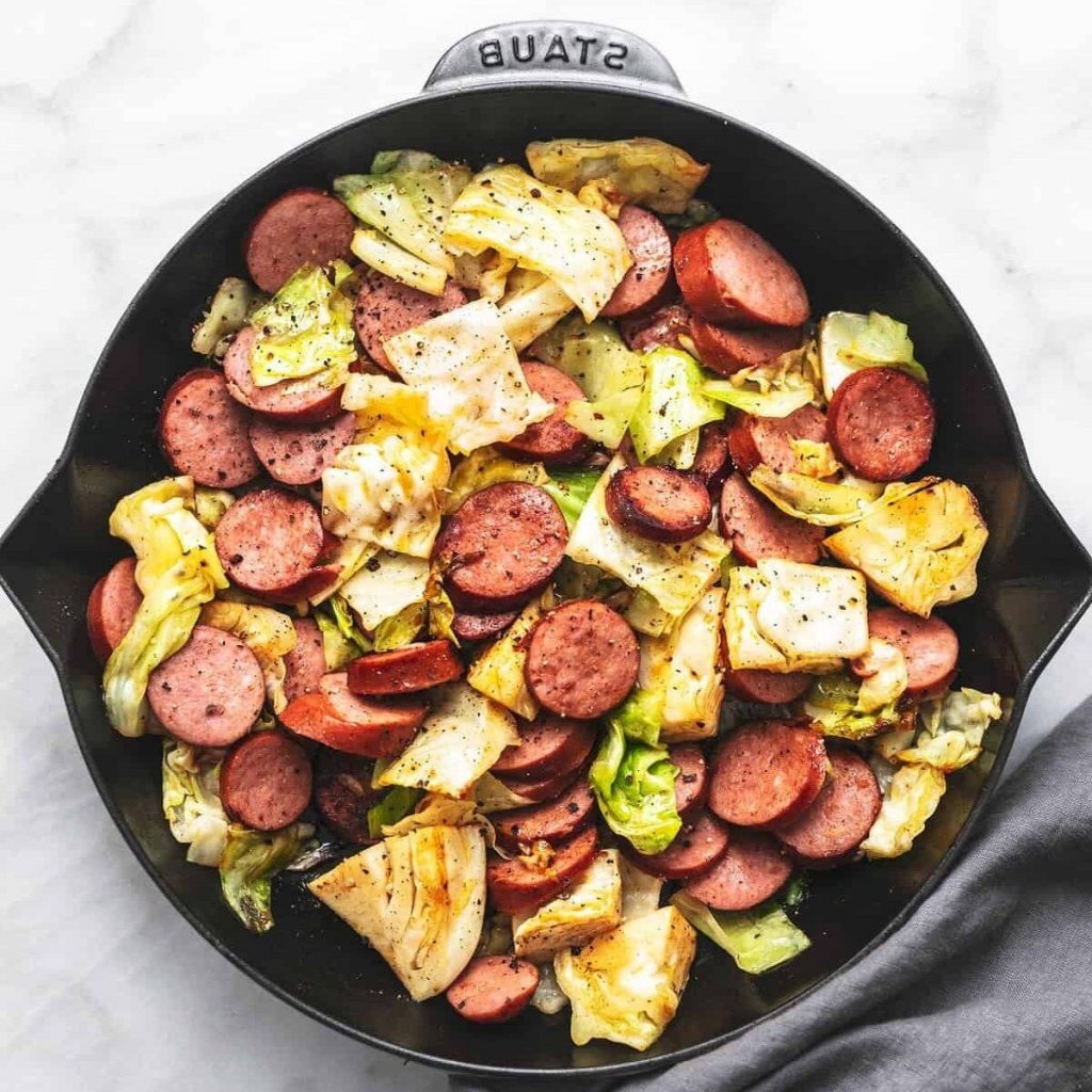 Andouille Sausage and Cabbage Skillet Recipe