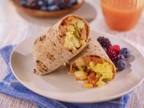 Andouille Sausage Breakfast Burrito Recipe