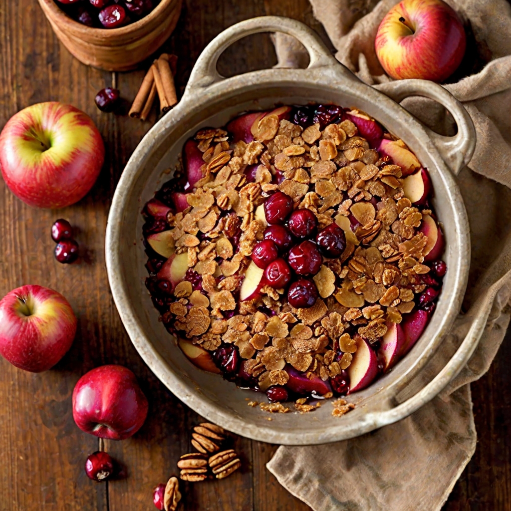 Apple Cranberry Crisp