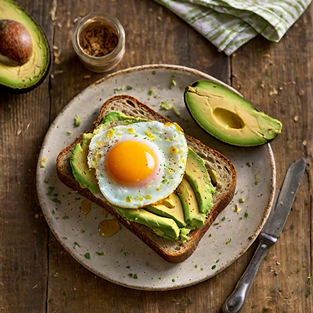 Avocado and Egg Breakfast Sandwich