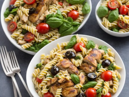 Balsamic Chicken and Veggie Pasta Salad