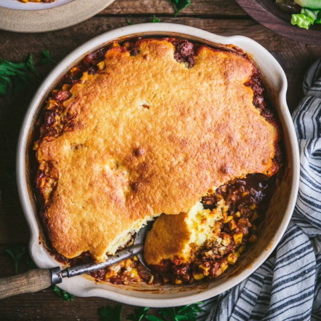 Beef-and-Cornbread-Casserole-Recipe