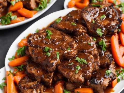 Beer-Braised Pork Steak Recipe