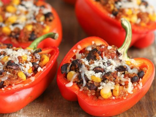 Bison and Quinoa Stuffed Peppers Recipe