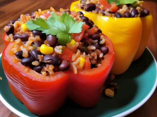 Black Bean and Rice Stuffed Peppers Recipe