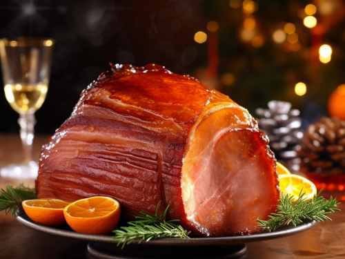 Bourbon-Glazed Christmas Ham Recipe