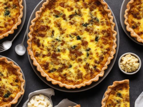 Breakfast Sausage and Cheese Quiche Recipe