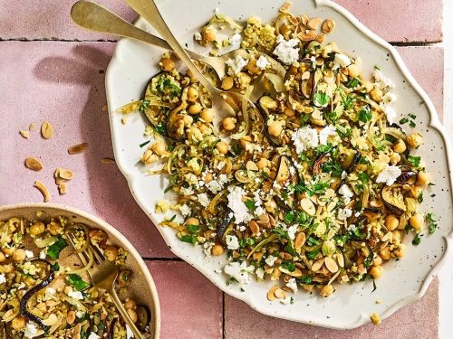 Bulgur and Eggplant Pilaf