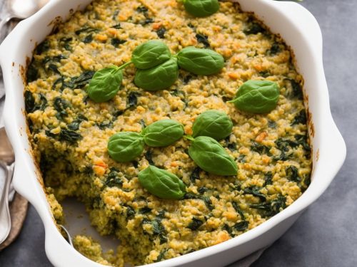 Bulgur and Spinach Casserole Recipe