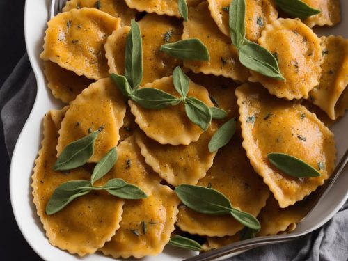 Butternut Squash Ravioli with Sage Brown Butter