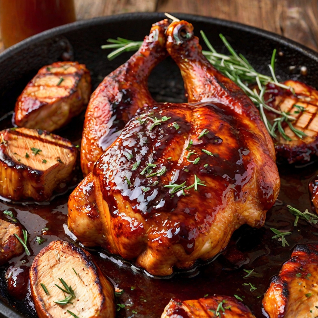 Cast Iron Skillet BBQ Chicken Recipe