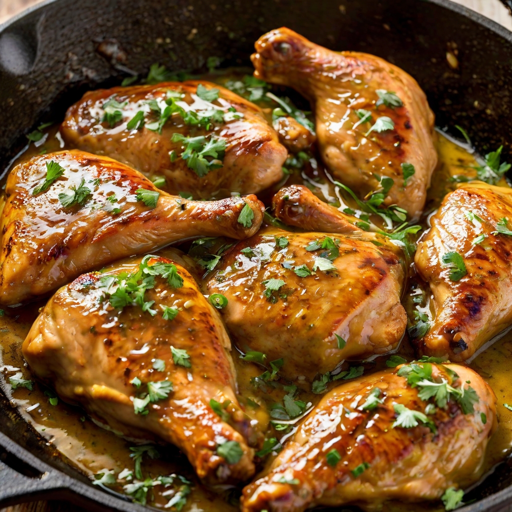 Cast Iron Skillet Honey Mustard Chicken Recipe