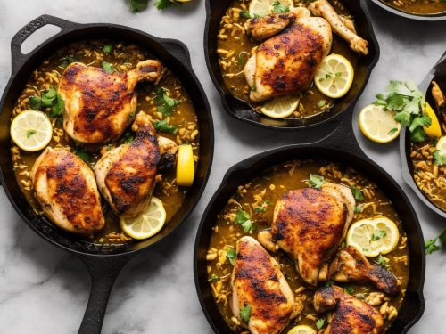 Cast Iron Skillet Lemon Garlic Chicken Recipe