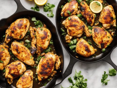 Cast Iron Skillet Lemon Pepper Chicken Recipe