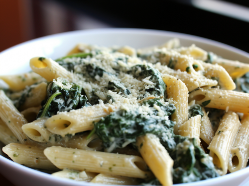 Cheesy Spinach and Artichoke Pasta Recipe