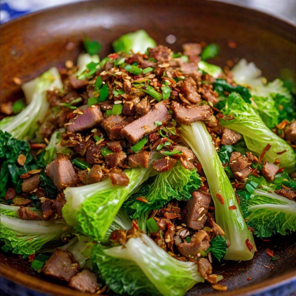 Chinese Cabbage and Pork Stir-Fry Recipe