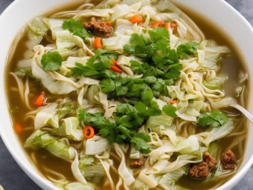 Chinese Cabbage Noodle Soup Recipe